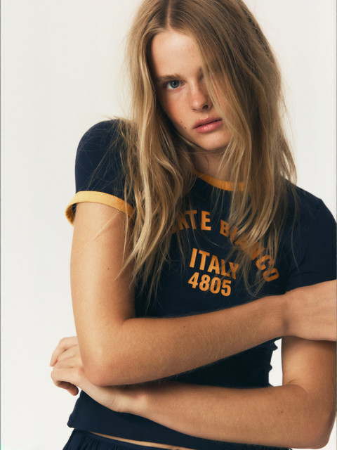 H&M Fitted Cotton T-Shirt