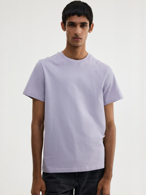 H&M Pure Cotton Regular Fit Round-Neck T-shirt