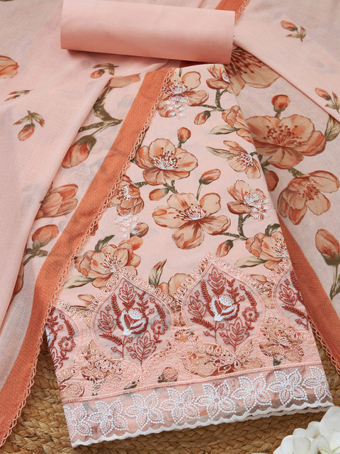 Soch Floral Printed Unstitched Dress Material