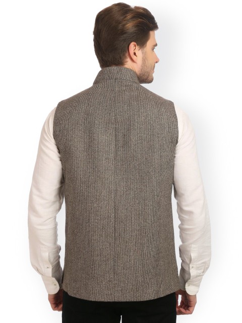 Wintage Brown Bandhgala Nehru Jacket - Image 3