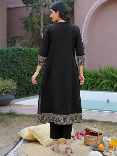 SKYLEE Women Regular Pure Cotton Kurta with Pyjamas & With Dupatta - Image 5