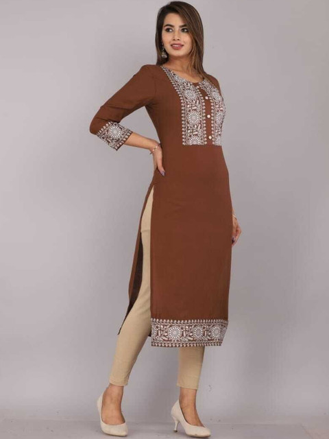 RITIKA TRADERS Women Embroidered Kurta - Image 3