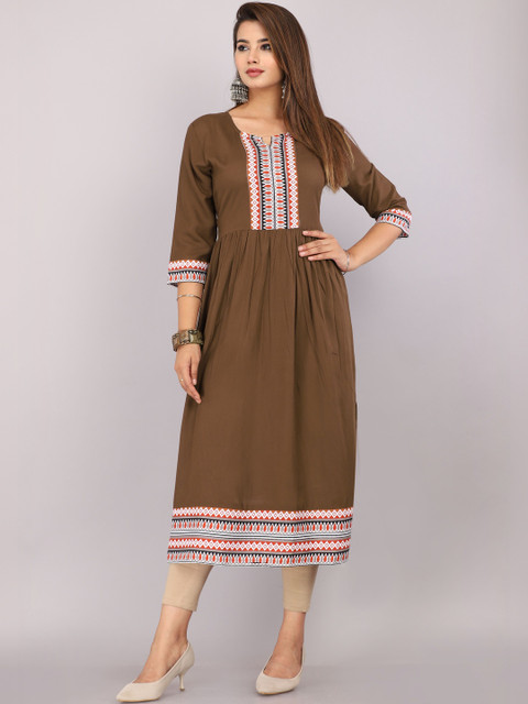 RITIKA TRADERS Women Embroidered Kurta