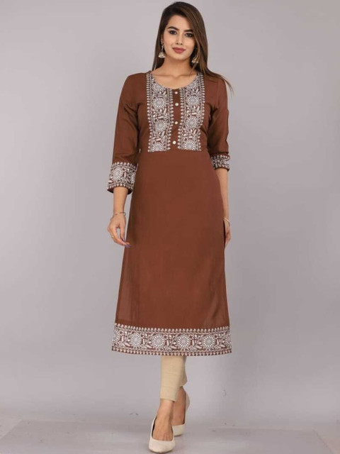 RITIKA TRADERS Women Embroidered Kurta