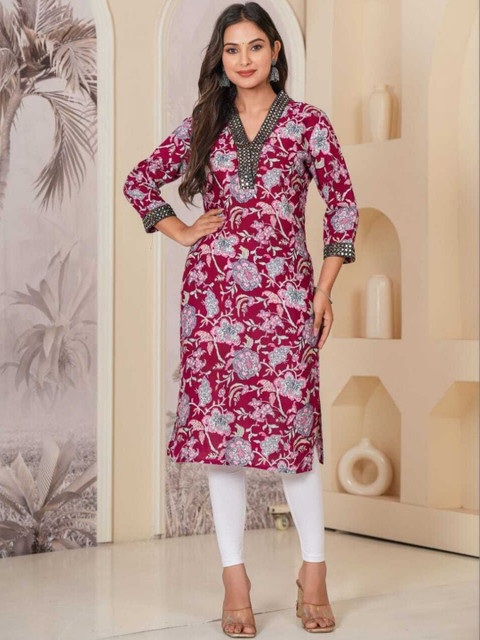 RITIKA TRADERS Women Embroidered Kurta