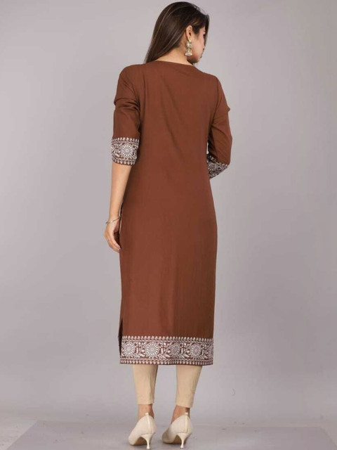 RITIKA TRADERS Women Embroidered Kurta - Image 2