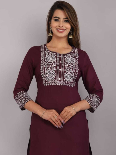 RITIKA TRADERS Women Embroidered Kurta - Image 4