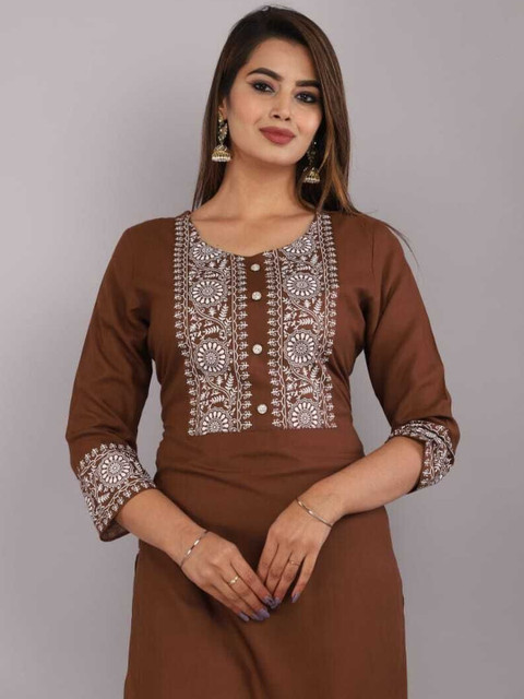 RITIKA TRADERS Women Embroidered Kurta - Image 5