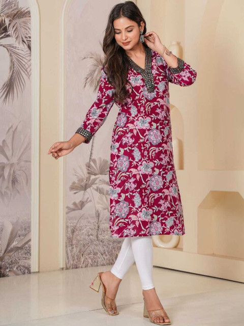RITIKA TRADERS Women Embroidered Kurta - Image 4