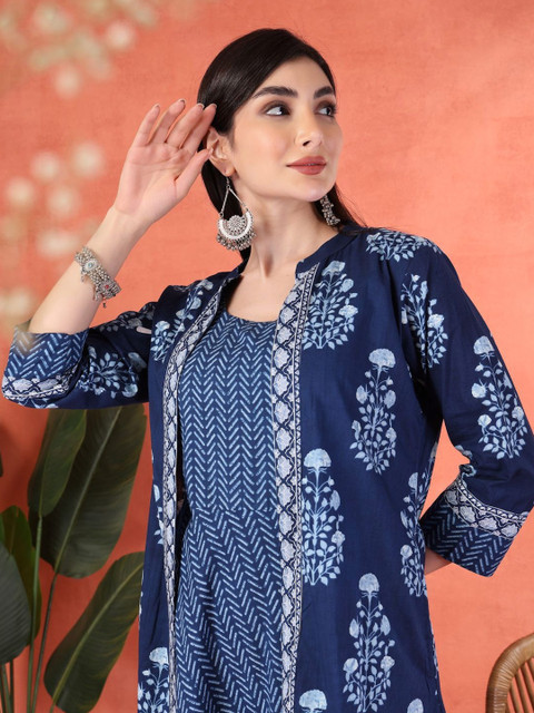 DSS FASHION Women Floral Printed Anarkali Kurta - Image 4