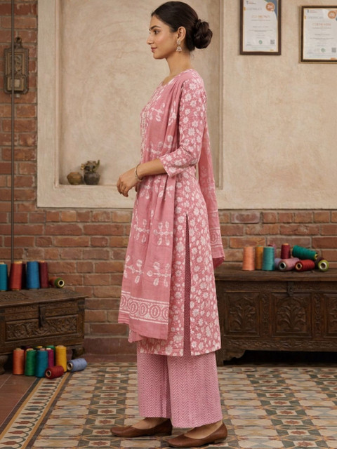 AFSA Printed Unstitched Dress Material - Image 2