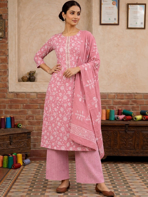 AFSA Printed Unstitched Dress Material - Image 4