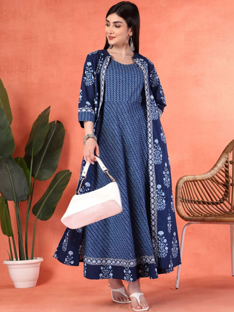 DSS FASHION Women Floral Printed Anarkali Kurta