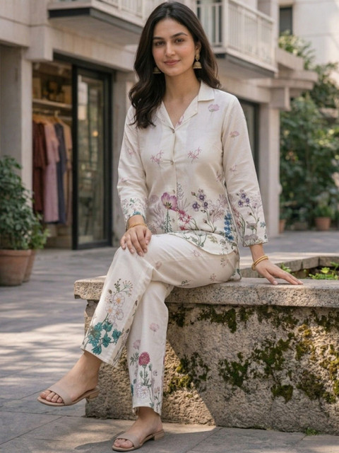 ZIVRAA Printed Top with Trousers - Image 7