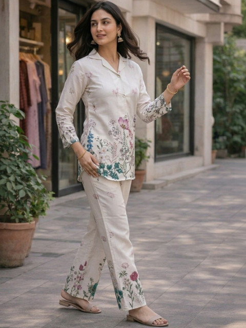 ZIVRAA Printed Top with Trousers - Image 5