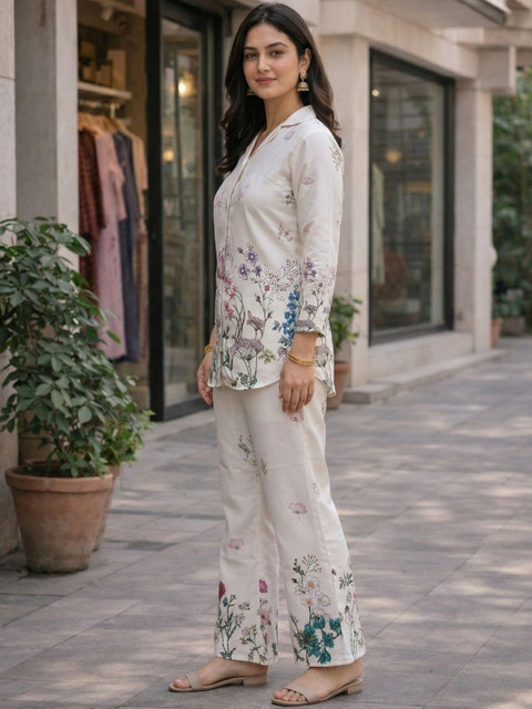 ZIVRAA Printed Top with Trousers - Image 2