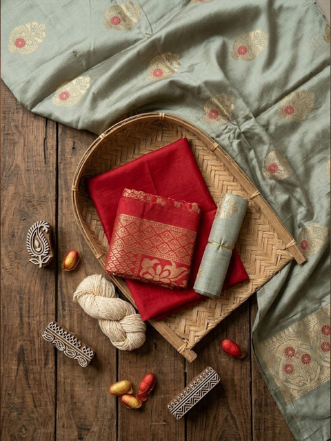 Varanga Unstitched Dress Material - Image 2