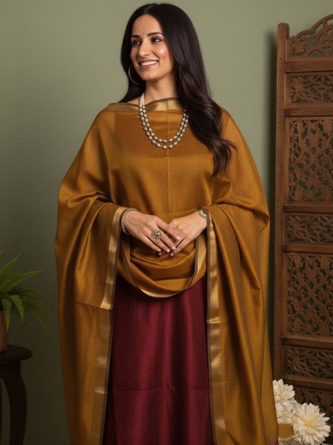 Sangria Zari Unstitched Dress Material - Image 2