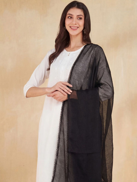 Clora Creation Women Solid Chiffon Dupatta - Image 3