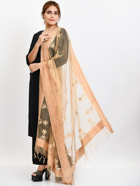 MOEZA Embroidered Organza Dupatta with Thread Work - Image 3