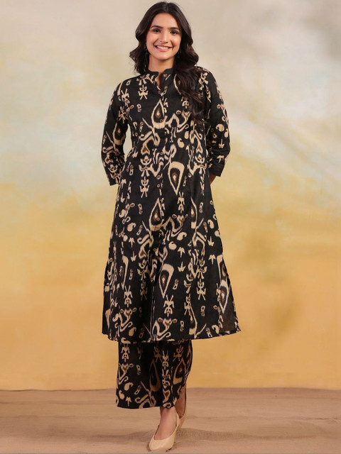 Sangria Cotton Printed Tunic with Palazzos - Image 7