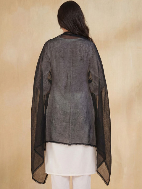 Clora Creation Women Solid Chiffon Dupatta - Image 5