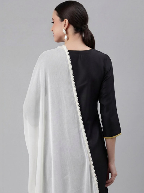 Clora Creation Women Solid Chiffon Dupatta - Image 4