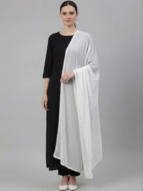 Clora Creation Women Solid Chiffon Dupatta