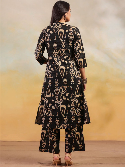 Sangria Cotton Printed Tunic with Palazzos - Image 6