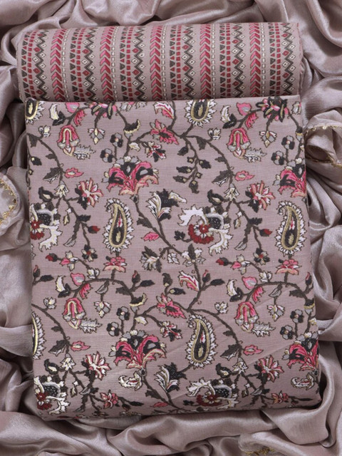 CLEMIRA Printed Pure Cotton Unstitched Dress Material - Image 2