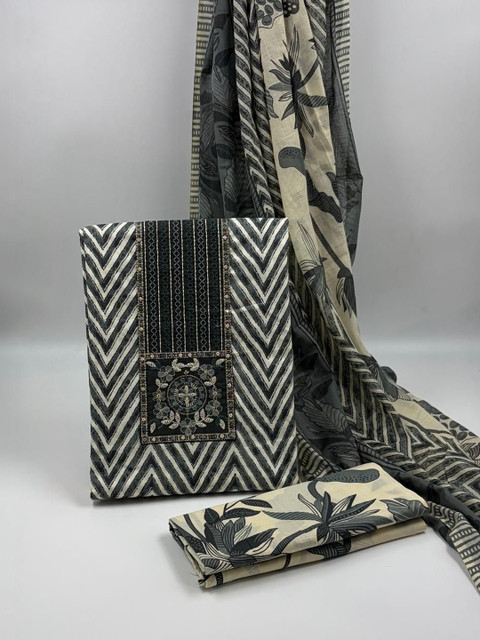 M S MODERN SUPER Printed Unstitched Dress Material