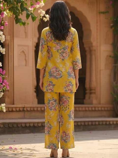 MYRIE Floral Printed Tunic with Palazzos - Image 4
