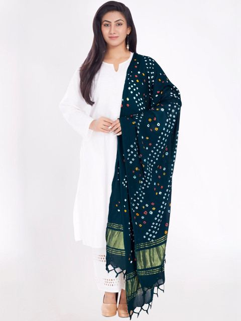 KALINI Dyed Bandhani Dupatta - Image 2