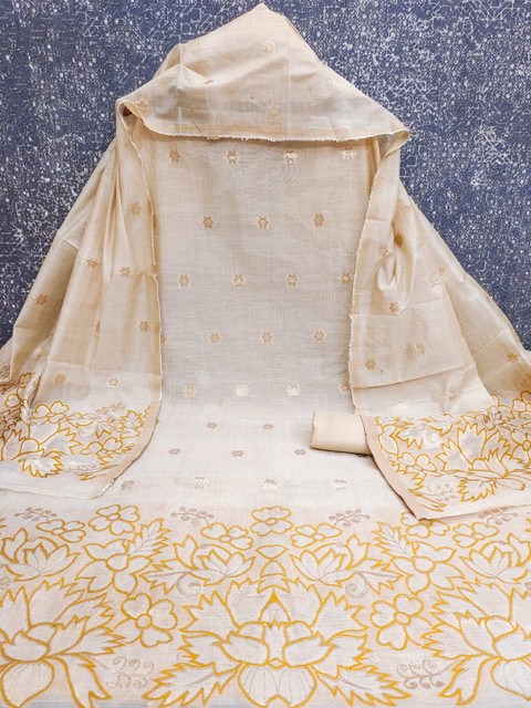 HMP Fashion Embroidered Unstitched Dress Material - Image 2