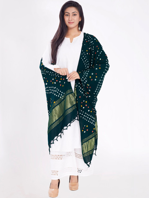 KALINI Dyed Bandhani Dupatta - Image 3