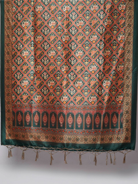 KALINI Ethnic Motifs Printed Art Silk Dupatta - Image 5