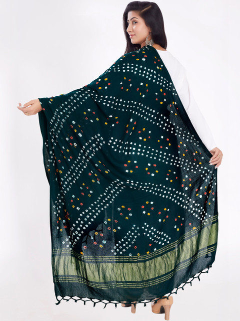 KALINI Dyed Bandhani Dupatta - Image 5