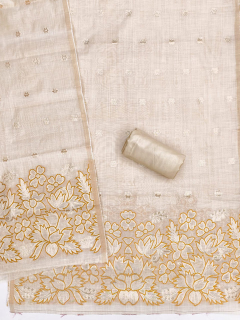 HMP Fashion Embroidered Unstitched Dress Material - Image 3