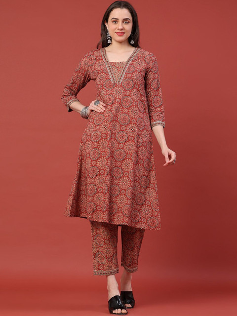 V-Mart Printed Tunic with Trousers