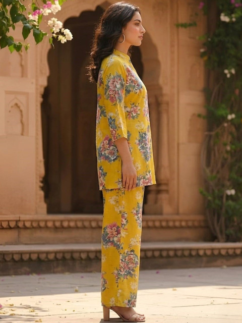 MYRIE Floral Printed Tunic with Palazzos - Image 3