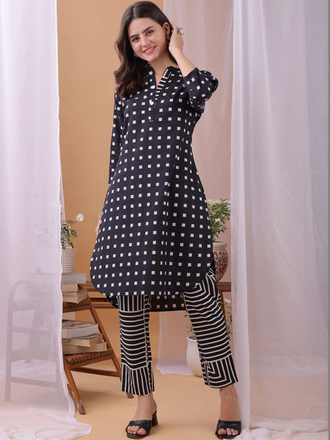 Anouk Cotton Printed Tunic with Trousers - Image 4