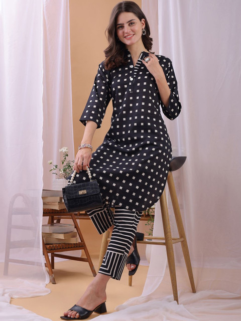 Anouk Cotton Printed Tunic with Trousers