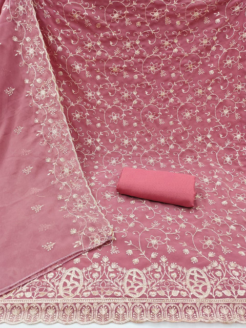 Nayanthara Trends Embroidered Unstitched Dress Material - Image 4