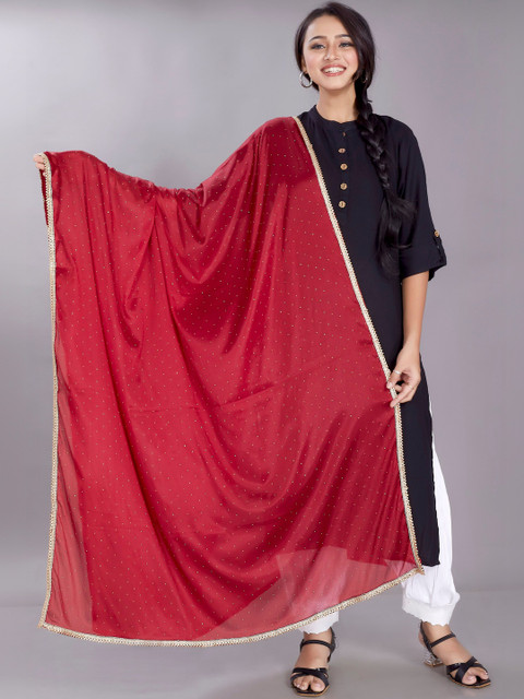 KALINI Art Silk Dupatta with Sequinned