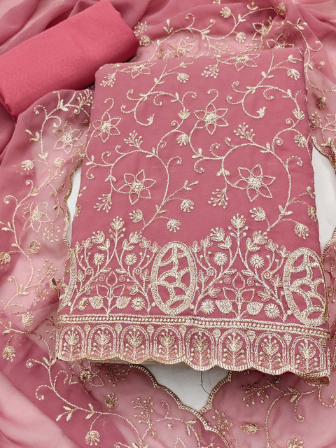Nayanthara Trends Embroidered Unstitched Dress Material - Image 2