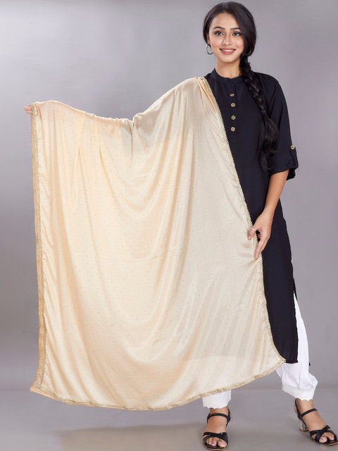 KALINI Embroidered Art Silk Dupatta with Zari