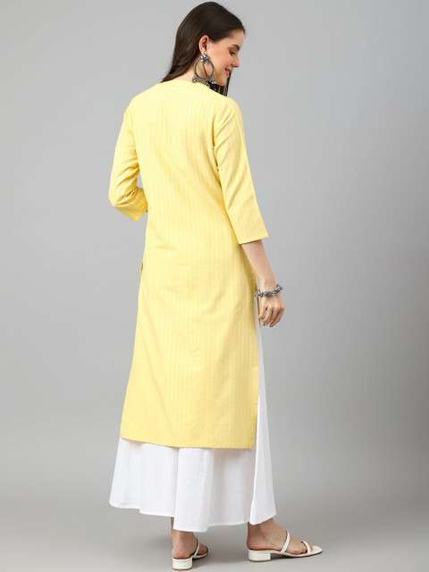 KALINI Women Printed Pastels Kurta - Image 7