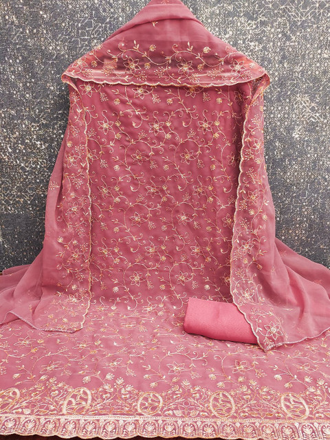 Nayanthara Trends Embroidered Unstitched Dress Material - Image 3
