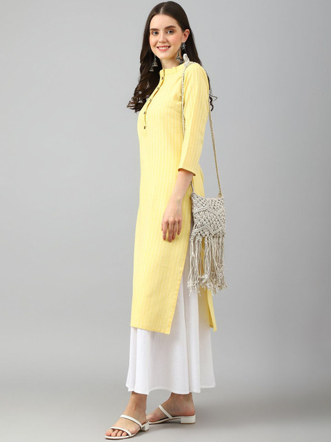 KALINI Women Printed Pastels Kurta - Image 5