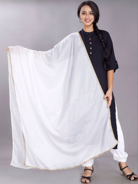 KALINI Art Silk Dupatta with Sequinned